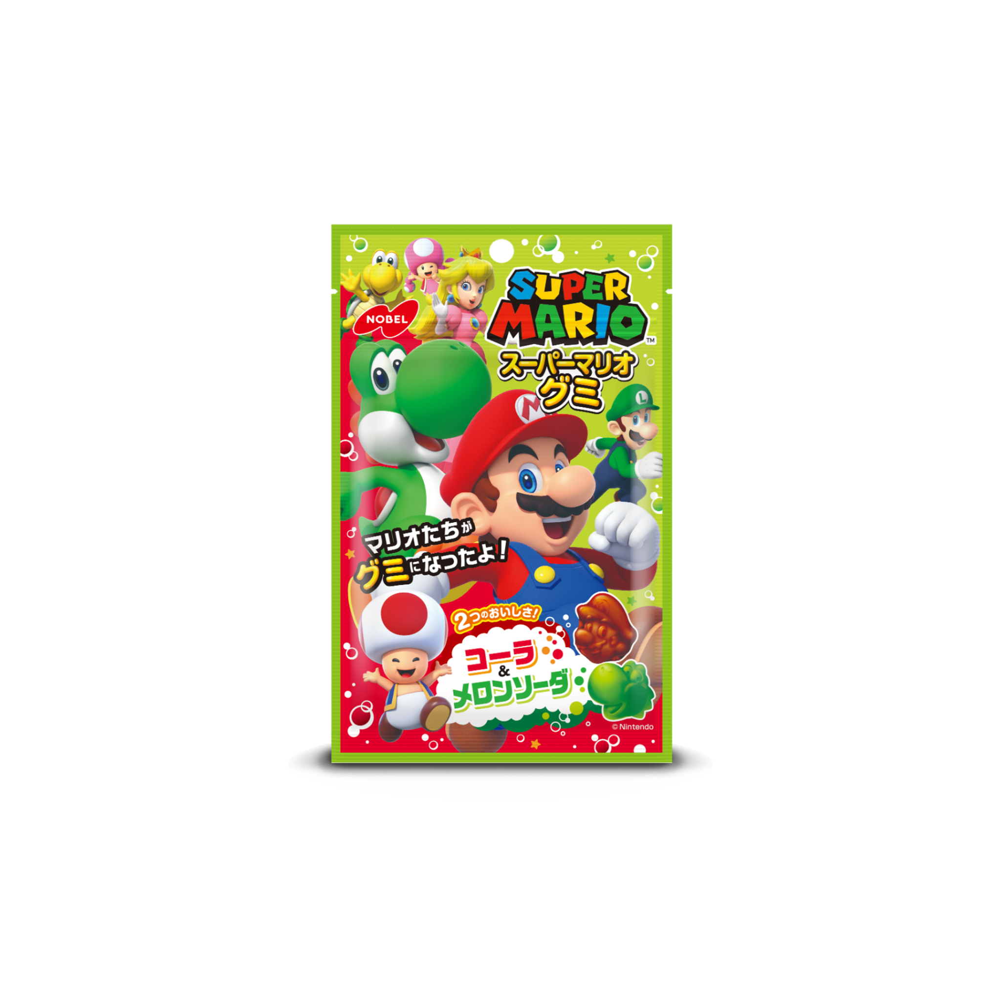 Super Mario Gummies – Cola & Melon Soda Flavor